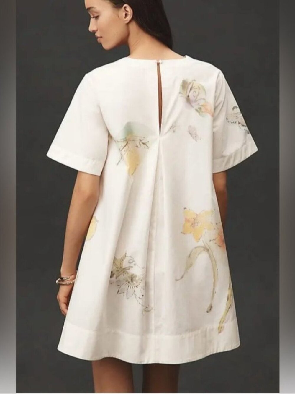 NWT Size S - Emmy Short-Sleeve Swing Mini Dress by Maeve w Pockets - Picture 5 of 16